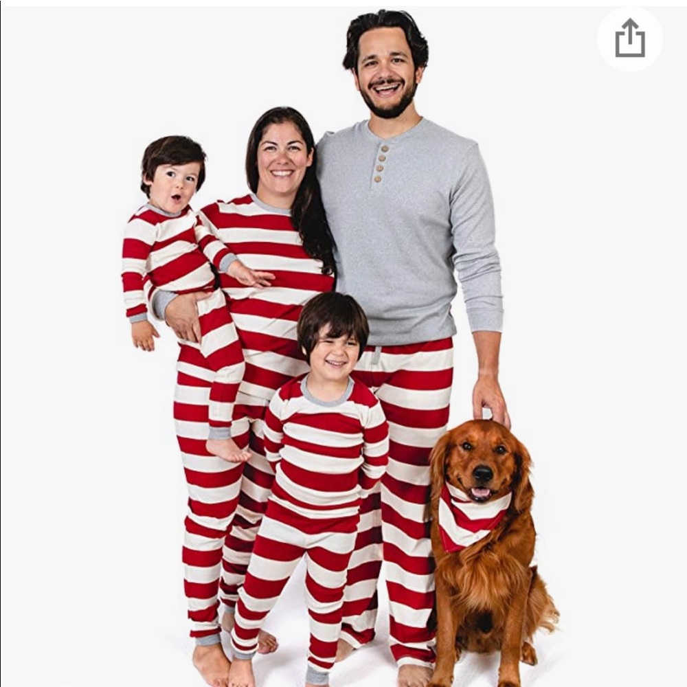 BURTS BEES STRIPED PAJAMAS NWT MENS MEDIUM